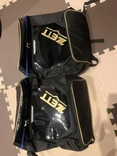 ZETT 少年　野球用デイパック ブラック×ゴールド20L