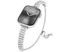 【新品未使用】Apple Watch ビジュー シルバー バンド