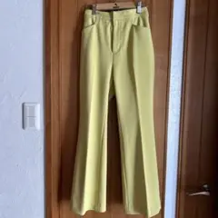 ドゥドゥイエローフレアパンツ サイドポケット付き