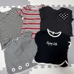 Tシャツ ノースリーブ 5着セット