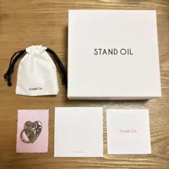 STAND OIL ハートイニシャルグリップリング
