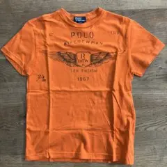 polo ラルフローレン　ビンテージ風　オレンジ色 プリント Tシャツ キッズ用