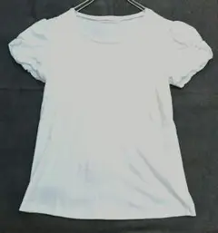 ペイトンプレイス　綿100%半袖Tシャツ　白　パフスリーブ　9 レディース