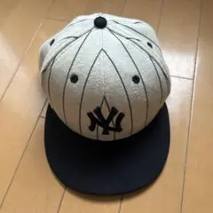 NYロゴ ストライプ ベースボールキャップ