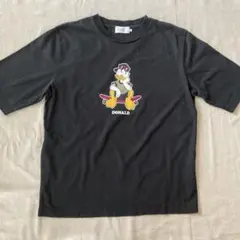 AZUL BY MOUSSY ドナルドダックの半袖白黒Tシャツ Mサイズ