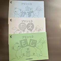 プリントD かず・ちえ・もじ 3冊セット