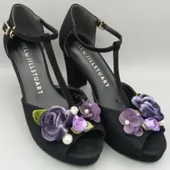 【美品】JILL by JILLSTUART ツイード オープントゥ 24.0