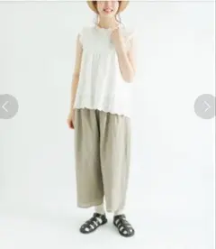 新品☆sm2 リネンリラックスパンツ☆ナチュラル　ベージュ