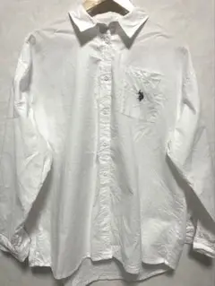 U.S. POLO ASSN. ホワイト長袖シャツ Fサイズ