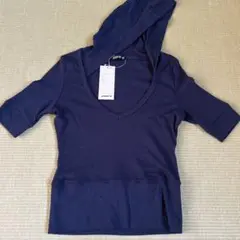 JADE'S ネイビー フード付き トップス M