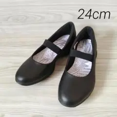 【美品】リーボック イージートーン ストラップ バレエシューズ ブラック レザー 美品】リーボック イージートーン ストラップ バレエシューズ