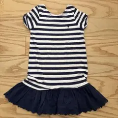 ポロ ラルフ ローレン ボーダー半袖ワンピース　4T/110cm