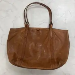 genten 工具ロゴ レザートートバッグ