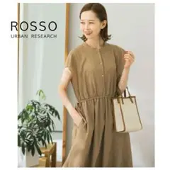 【新品未使用タグ付】 アーバンリサーチロッソ リネンコットンワンピース