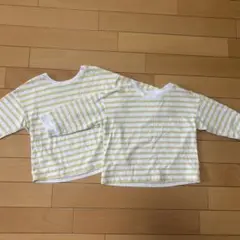 UNIQLO ストライプ Tシャツ 90cm 2着セット