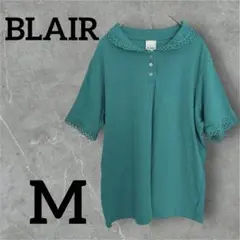 1点もの❣️BLAIR ティール 緑　半袖シャツ M