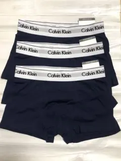 Calvin Klein ボクサー下着 3枚セット 紺色