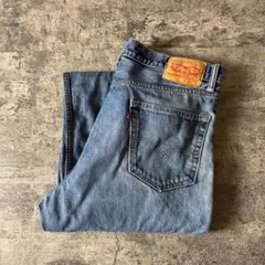【W36L29】リーバイス550ワイドストレート 青ブルーデニム メンズ 古着
