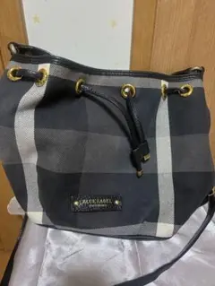BLUE LABEL チェック柄 ショルダーバッグ