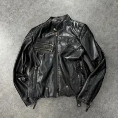 slangy colors riders single jacket y2k