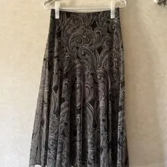 VIANTEペイズリー柄ストレッチフレアスカート❣️