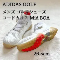 【ADIDAS GOLF】 コードカオス Mid BOA ホワイト 26.5cm
