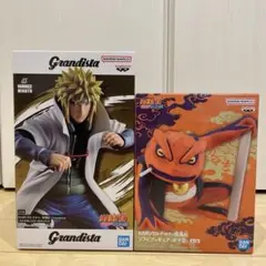 NARUTO疾風伝フィギュア　Grandista波風ミナト&ガマ吉セット