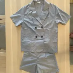 FUN グレー ショートパンツセットアップ