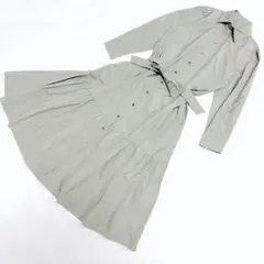 新品タグ付 SCAPA マイクロタフタワンピース ベルト 洗える