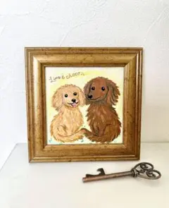 ✩.*R様オーダー品.*「ダックスの兄弟」愛犬 似顔絵