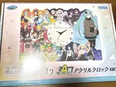 壊れたセカイと歌えないミク　一番くじ　A賞 アクリルクロック