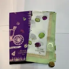 保管品！ラデュレ LADURÉE 大判ハンカチ 2枚セット プチスカーフ