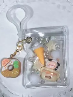 キャンディーバッグキーホルダー 着ぐるみ 白系