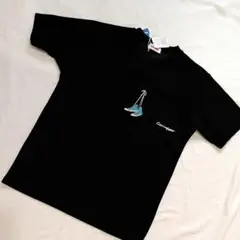 コンバース　CONVERSE　ポケット付きTシャツ　刺繍　接触冷感　黒T