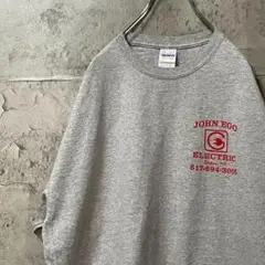 JOHN EGO 企業ロゴ ボストン ワンポイント Tシャツ