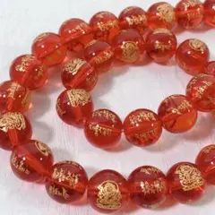 dp070/SALE！天然石◇ ◇大仏　レッド　約12mm 1連