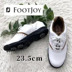 未使用級✨FootJoy フットジョイ ホワイト ゴルフシューズ 23.5cm