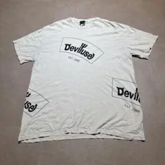 Deviluse Tシャツ　半袖　アイボリー　XL