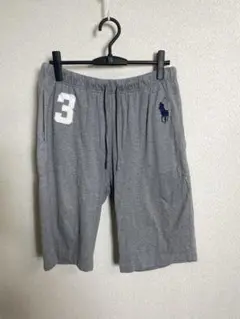 美品　ポロラルフローレン スリープショートパンツ ブレー色ザブルメッシュサイズL
