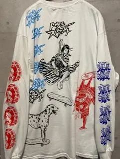 TOKYO SKATE long sleeve T マルチプリント