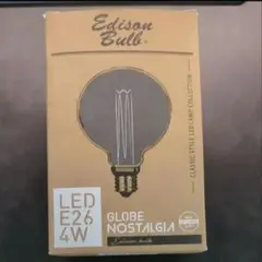 エジソンバルブ LED E26 4W グローブ型