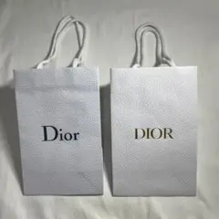 Dior 紙袋　2枚セット(ロゴ:グレー、ゴールド)