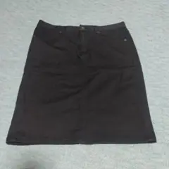 GU タイトスカート ストレッチ ひざ丈 黒