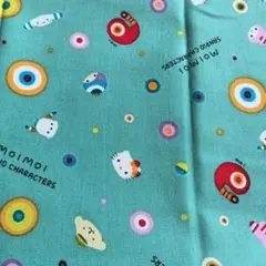 サンリオキャラクター 綿生地 ミントグリーン