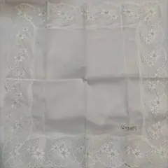 SHAMROCK ホワイト レースハンカチ