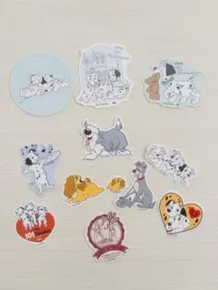 ディズニー　犬シリーズ・ダンボフレークシールセット