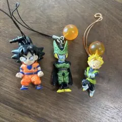 ドラゴンボール　ストラップ　キーホルダー　セル　孫悟飯　孫悟空
