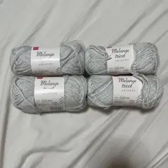 DAISO メランジトリコ ライトグレー