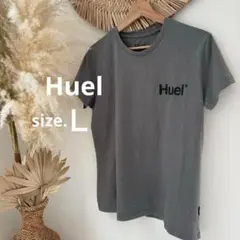 【Huel ヒュエル】ロゴTシャツ・シンプル・耐久性・レディース【Ｌ】