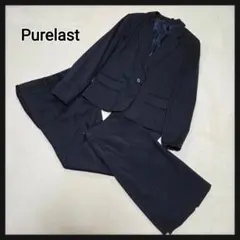 [美品]Purelast ビジネススーツ3点セット 大きいサイズ 15 ネイビー
